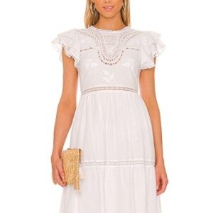 Tularosa Claudette Midi Dress whitec